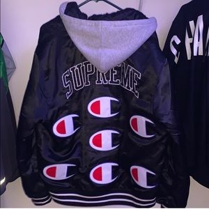 supreme x champion jacket ALMOST BRAND NEW